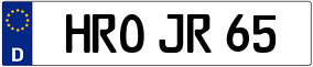 Trailer License Plate